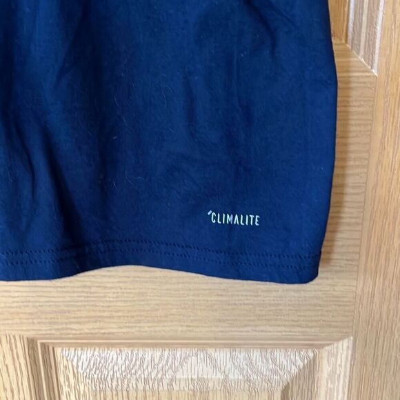 Adidas Navy Blue Climalite The Go To Performance Tee Large - Picture 3 of 4